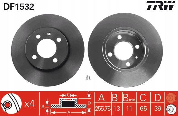 TRW DISQUE HAM AVANT 256X13 P photo 5 - milautoparts-fr.ukrlive.com