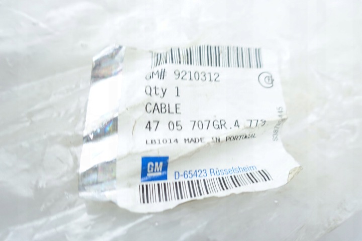 CÂBLE FREINS MANUEL OPEL AGILA 9210312 GM