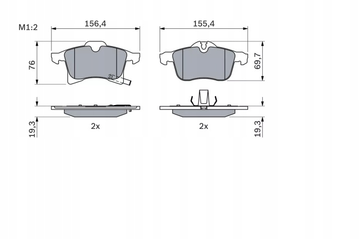 DISQUES I PLAQUETTES AVANT OPEL ASTRA G H ZAFIRA 308MM BOSCH