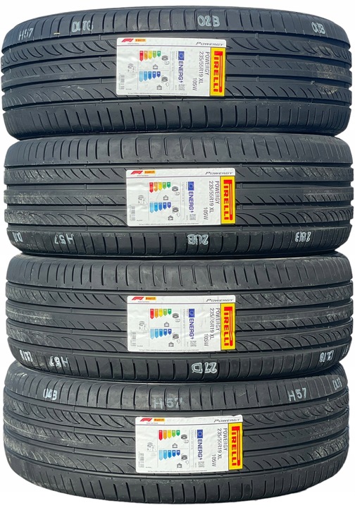 4 PIEZAS NEUMÁTICOS DE VERANO 235/55R19 105W PIRELLI POWERGY NUEVO PARA ALFA ROMEO STELVIO 