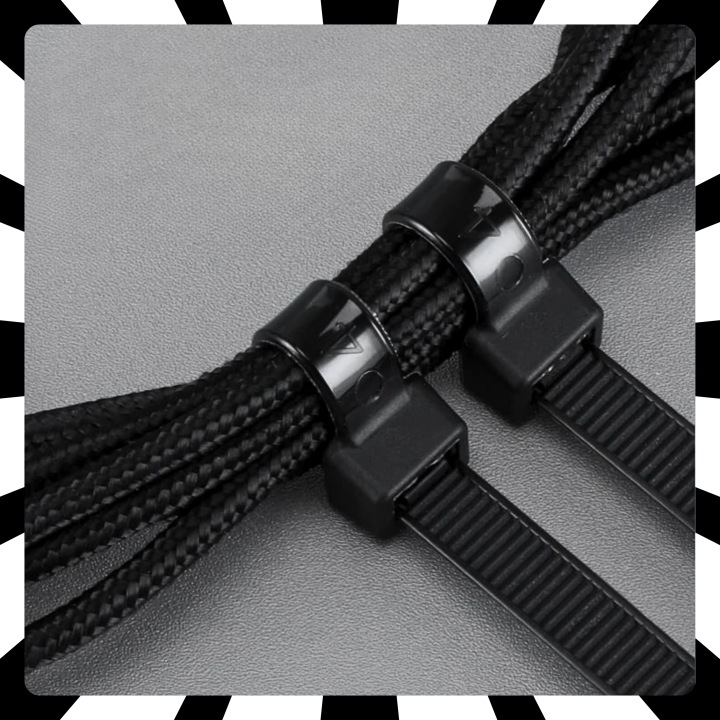 COLLIERS ZACISKOWE TRYTYTKI COLLIERS CÂBLES NOIR 200X2.5MM 100 PCS PUISSANT
