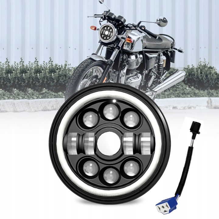 7 ÉTRIERS PROJECTEUR PHARE LED AVANT MOTOCYCLETTE 150W