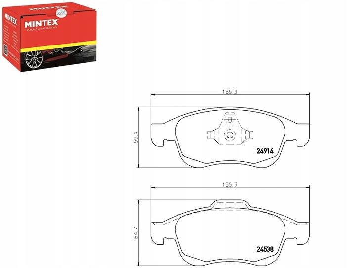 ZAPATAS DE FRENADO MINTEX 410607115R 410605961R 4406 