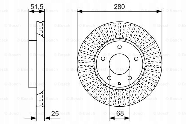 DISQUE FREIN MAZDA DROIT 3 1.5 13- POWLEKANE