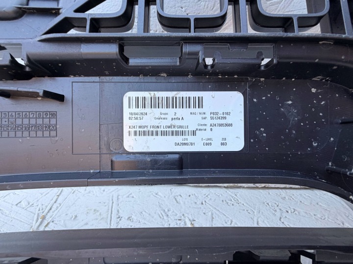DOUBLURE PARE-CHOCS AVANT AVANT MERCEDES GLB LIFT X247 2019 A2478853608