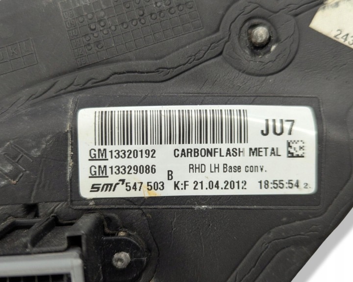 RÉTROVISEUR EXTÉRIEUR GAUCHE CÔTÉ OPEL INSIGNIA A 2012 13320192