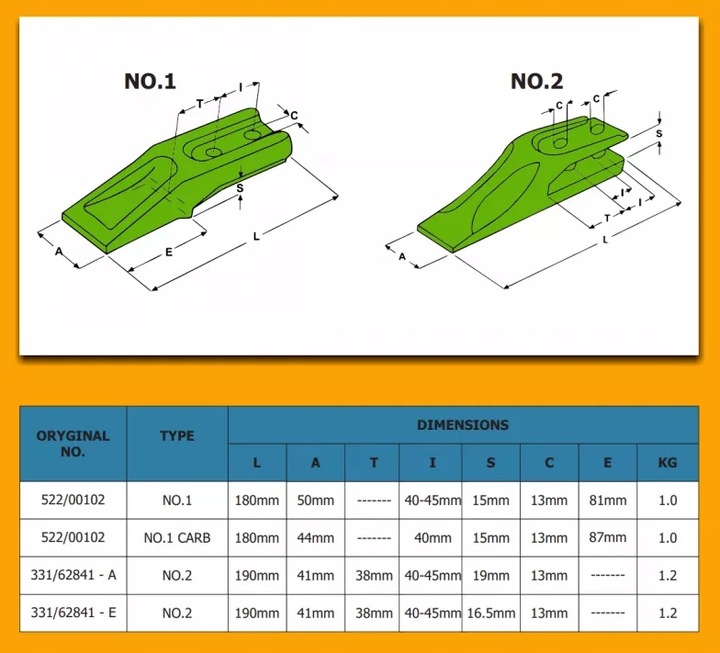 ZAB PARA MINIKOPARKI 19 MM 331/62841A 