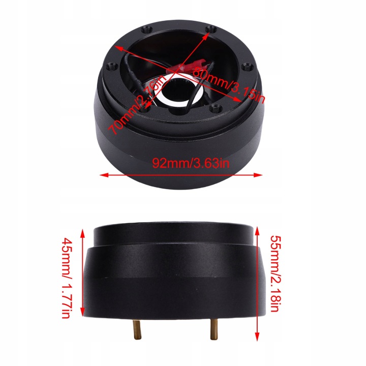 ADAPTATEUR MOYEUX CAOUTCHOUC 142H VERS NISSAN DATSUN 510, 620, 720, 240Z, 260Z