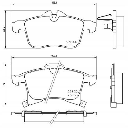 KIT DISQUES FREIN 308MM PLAQUETTES AVANT OPEL CORSA E 2015-2019R.
