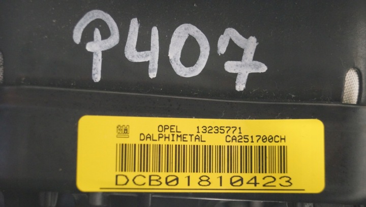 COUSSIN SÉCURITÉ CONDUCTEUR OPEL OE 13235771