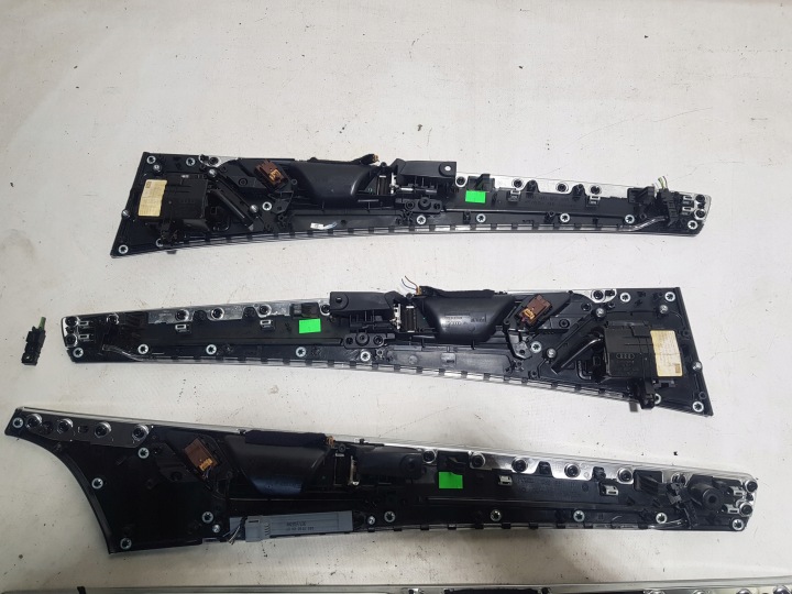 AUDI A8 D4 DÉCORS BAGUETTES PORTES BOIS ENSEMBLE DROITE GAUCHE AVANT ARRIÈRE