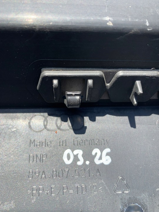 SPOILER PARE-CHOCS ARRIÈRE AUDI Q4 E-TRON 89A807521A 03.26
