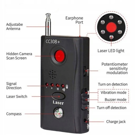 Bezprzewodowy detektor sygnału GPS zagłuszacz