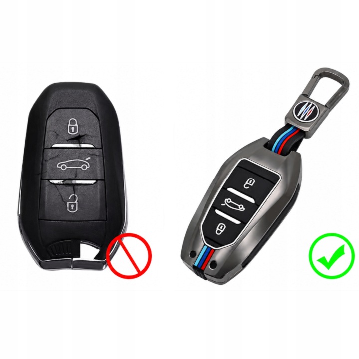 ÉTUI CHÂSSIS SUR CLÉ TÉLÉCOMMANDE PEUGEOT 308 508 208 4008 408 5008 EXPERT 3008