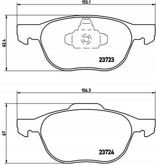 ZAPATAS DE FRENADO BREMBO P24061 