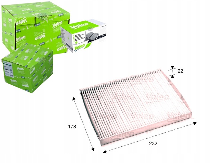 FILTRO DE CABINA VALEO 715686 FILTR, VENTILACIÓN PRZESTRZENI PASAZERSKIEJ 