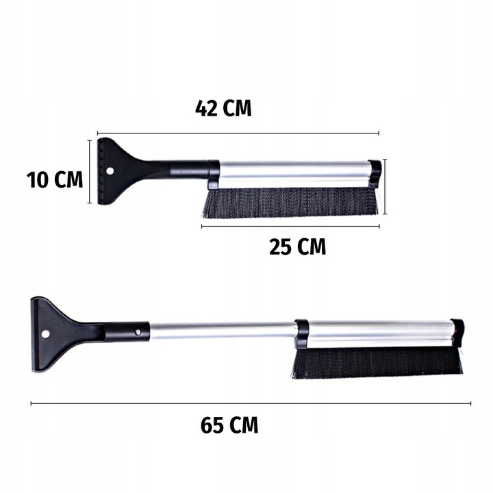 GRANDE RASPADOR TELESCÓPICO ESCOBILLA SKROBAK PARA ODSNIEZANIA VENTANAS AUTO 2 EN 1 