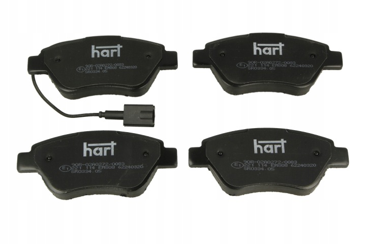 KIT PLAQUETTES FREINS FREINS DISQUE HART 221 114