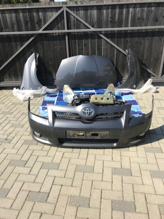 TOYOTA VERSO II PARE-CHOCS AVANT CAPOT AILE PHARE COURROIE RADIATEURS COMPLET