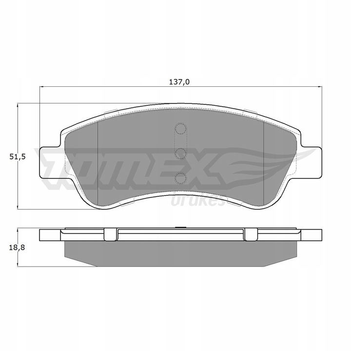 PADS BRAKE - TOMEX BRAKES - TX 14-64 - OS FRONT 