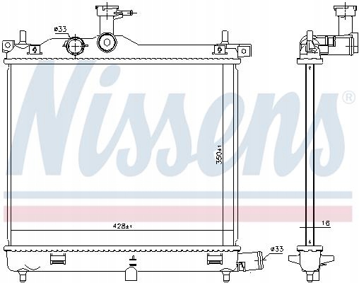 RADUADOR LÍQUIDO / POR PIEZAS PIEZAS DE REPUESTO NISSENS 67502 