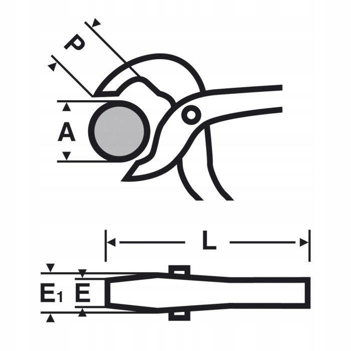 PINCES CLÉ VERS ARMATURY 250 10'' VIRAX 011210