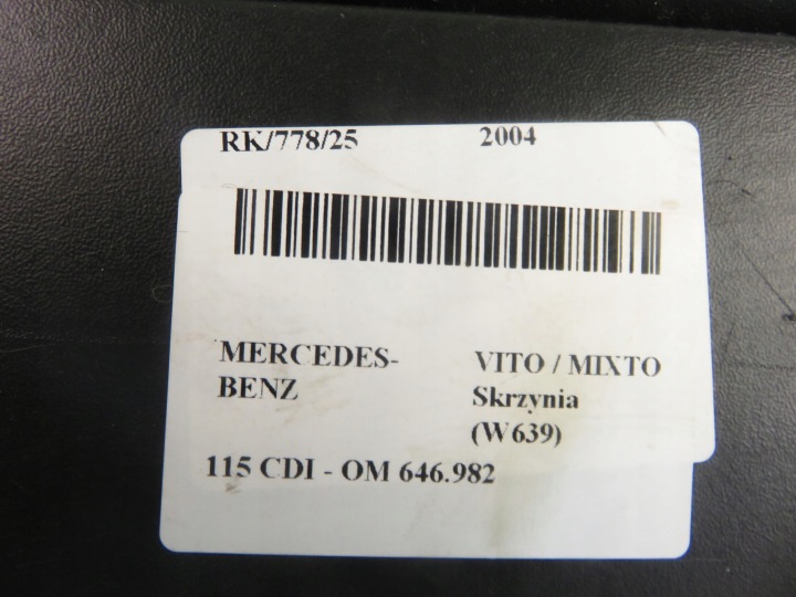 BOÎTE À GANTS MERCEDES-BENZ VITO MIXTO BOÎTE (W639) 4700002050