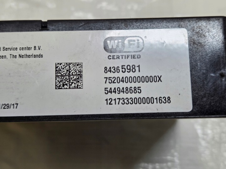 OPEL INSIGNIA B MODULE CONTRÔLEUR WIFI 84365981