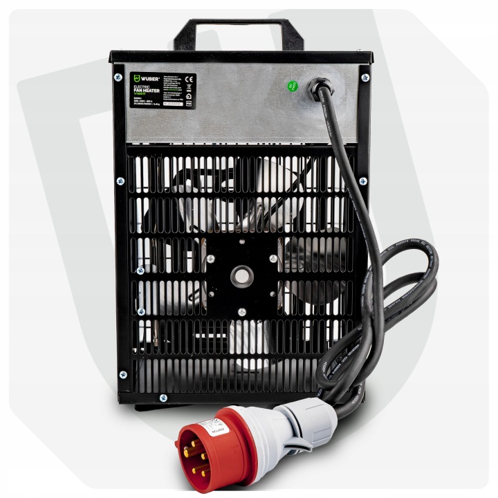 CHAUFFAGE ÉLECTRIQUE 5KW VENTILATEUR BRUYÈRE THERMOSTAT RADIATEUR 5000W 400V