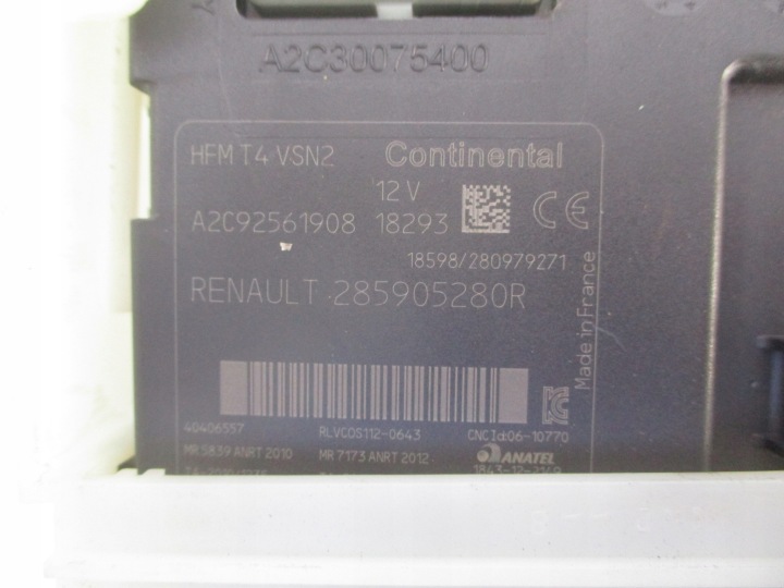 RENAULT CLIO IV CAPTUR I ORDINATEUR FUSIBLE PIÈCE CARTE 1.5 DCI JEU KIT DE DÉMARRAGE