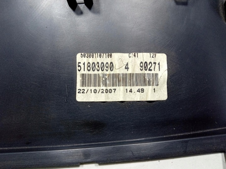 FIAT PUNTO GRANDE 05- 1.4 8V 77KM COMPTEUR TABLEAU DE BORD 51803090