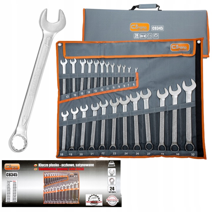 RICHMANN KIT CLÉS PLASKO-OCZKOWE SATYNOWANE 6-32MM 24E PLACHTA C8345