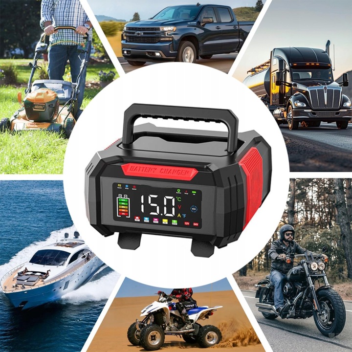 CHARGEUR AUTOMOBILE VERS AKUMULATOROW 12V15A/24V8A