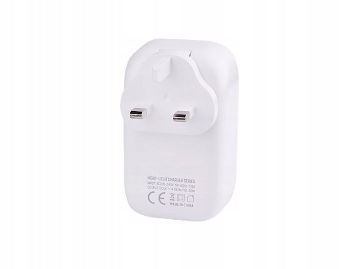 WAYME CHARGEUR SIECIOWA 4X USB 4.4A AVEC AMPOULE LED EU/UK/USA