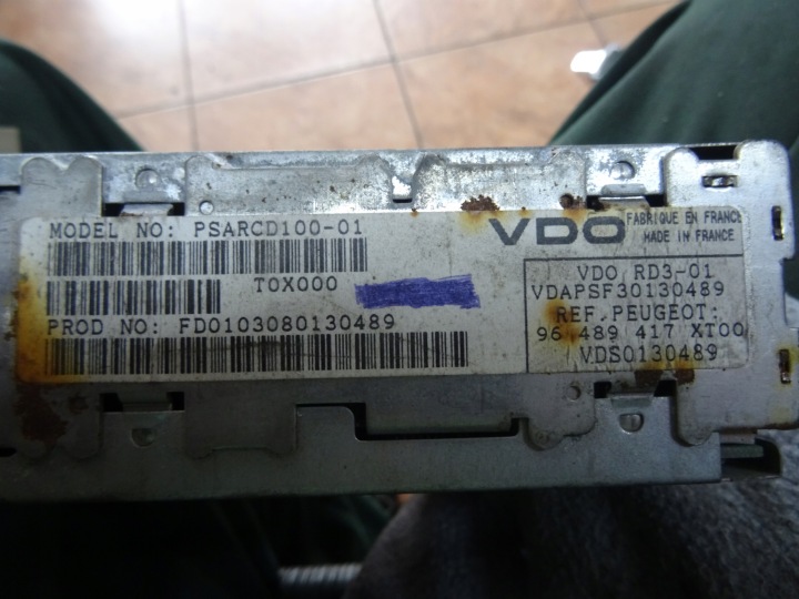 CITROEN PEUGEOT RADIO CD 96489417