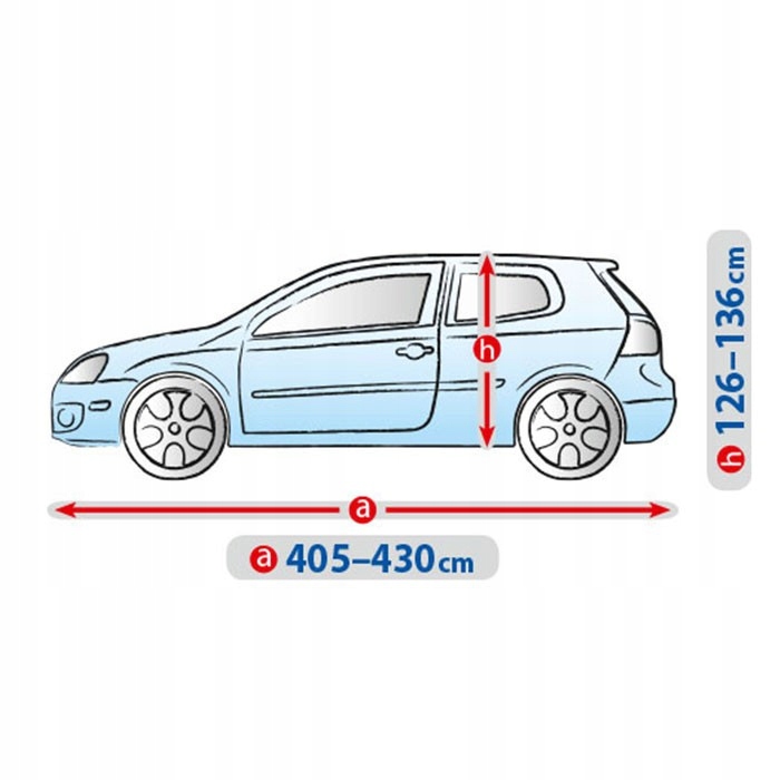 FORRO TOLDO HATCHBACK UNIVERSAL 405-430CM 