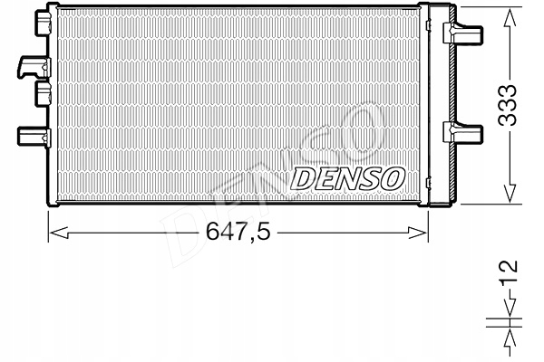 CONDENSADOR DE ACONDICIONADOR BMW DENSO 