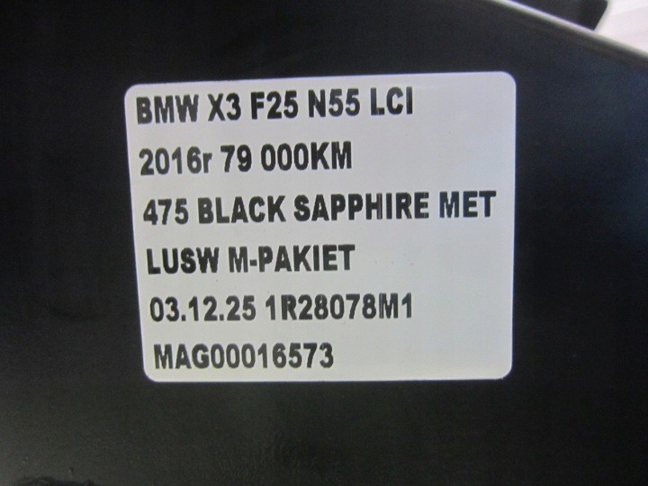 BMW X3 F25 N55B30 306KM POUTRE RADIATEURS PANNEAU AVANT MODULE SOUS RADAR