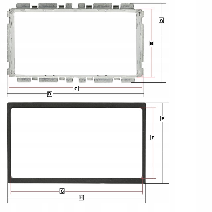 CUADRO EMISORA DE RADIO BOLSILLO 2 DIN FIAT SEDICI SUZUKI SX4 