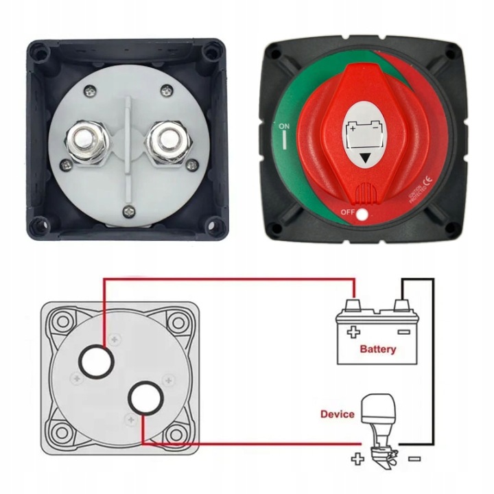 COMMUTATEUR COURANT VERS JACHTU HEBEL ON-OFF 275A- 07115
