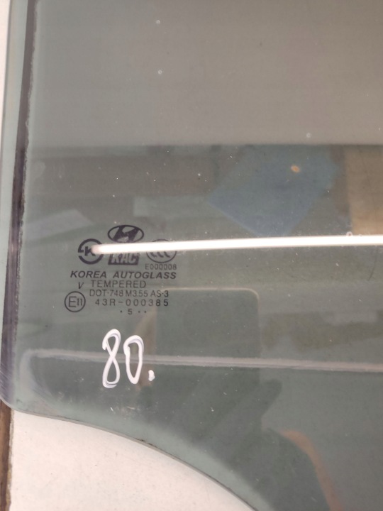VITRE DE PORTIÈRE ARRIÈRE CÔTÉ DROITE HYUNDAI TUCSON JM 43R000385