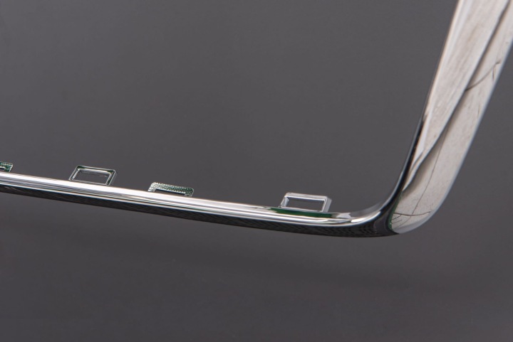AUDI Q5 8R 2008-2012 AVANT FACELIFTINGIEM CHROME CHÂSSIS GRILLE DE RADIATEUR 8R0853651AB