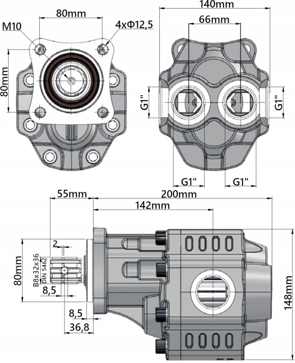 PUISSANT KIT POMPE 40CM3 TRANSMISSION 78L MIN