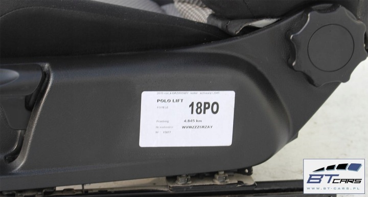 VW POLO SIÈGES ENSEMBLE SIÈGES SIÈGES SIÈGES GARNITURE 6R 6R4 6R0 5-DRZW