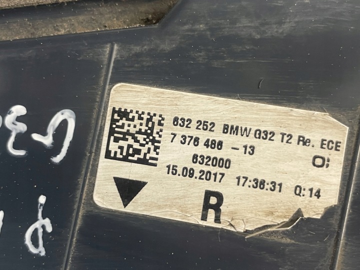 BMW OE 7376486 6' G32 PHARE ARRIÈRE ARRIÈRE DROITE LED EUROPE ENDOMMAGÉE