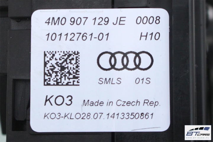 AUDI A4 Q7 MANETTES BANDE AIR BAG 4M0907129JE 4M0 907 129 JE COMMUTATEUR DROIT