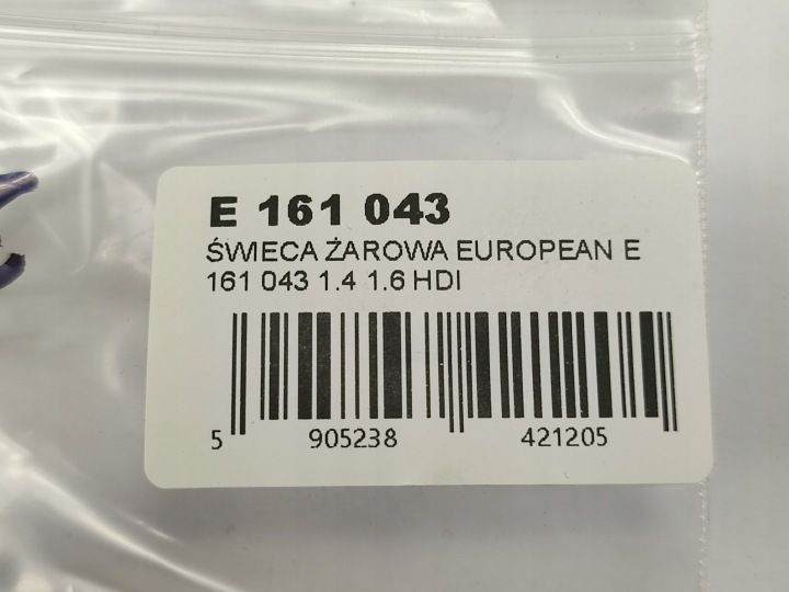 BOUGIE DE PRÉCHAUFFAGE CITROEN PEUGEOT 1.4 1.6 HDI EUROREPAR E161043 1616056980