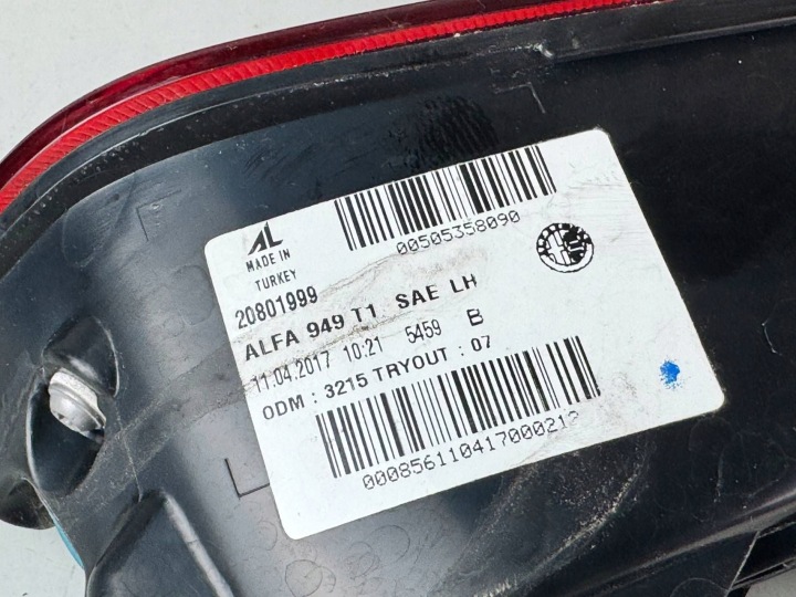 2021 ALFA ROMEO STELVIO PHARE ARRIÈRE 20801999