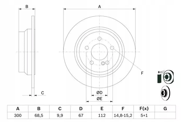 DISQUE FREIN DB T. W211 02-
