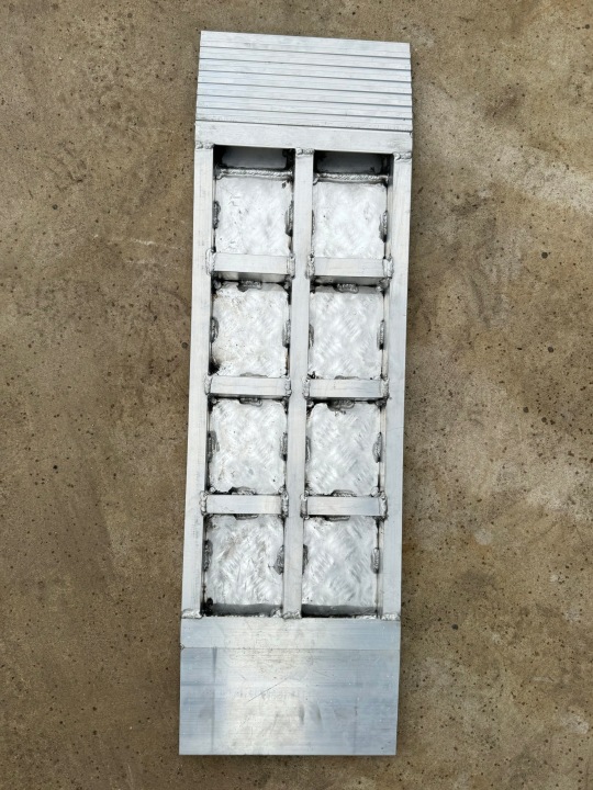 ALU TRAP PLATEAU DE REMORQUAGE ALUMINIUM 1000X295X45X3MM 3B-8 RAMPE PODJAZD RYFEL 100X30